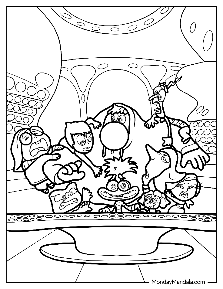 Inside Out 2  Coloring book- Mindsuplly