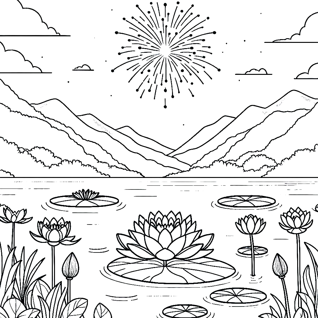 Flowers Coloring book- Mindsuplly