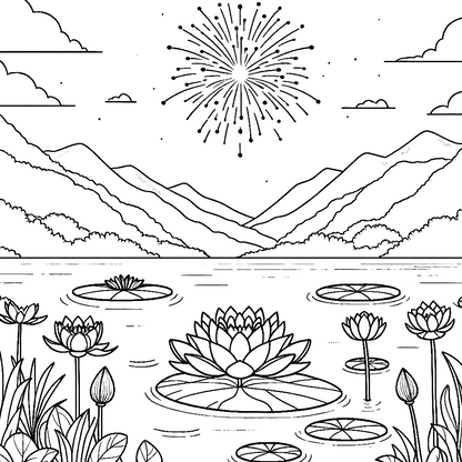 Flowers Coloring book- Mindsuplly