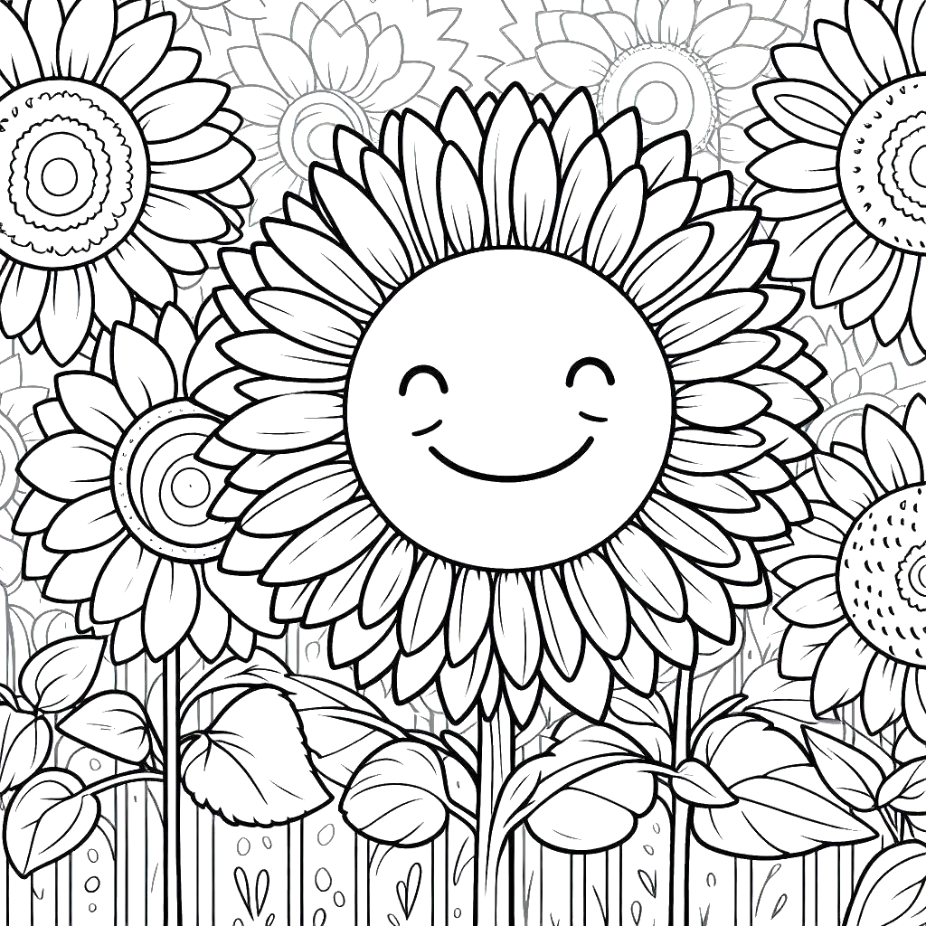 Flowers Coloring book- Mindsuplly