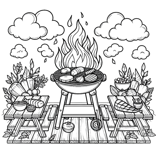 FOOD&POTS  Coloring book- Mindsuplly