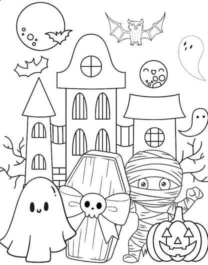 HALLOWEEN  Coloring book- Mindsuplly