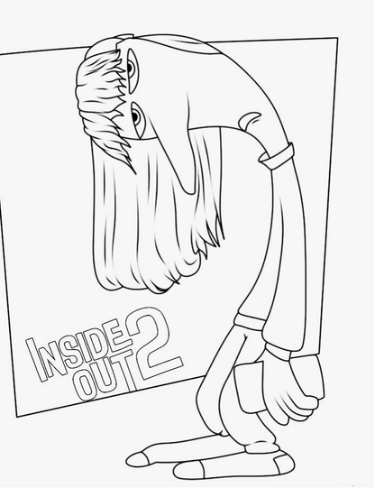 Inside Out 2  Coloring book- Mindsuplly