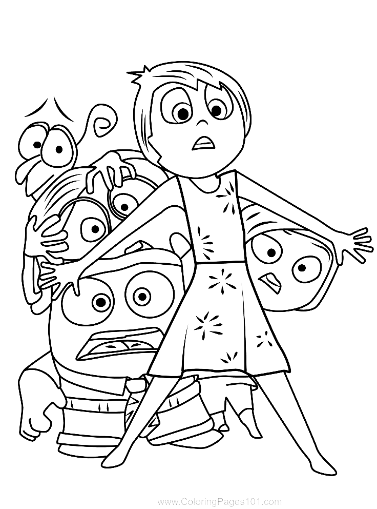 Inside Out 2  Coloring book- Mindsuplly