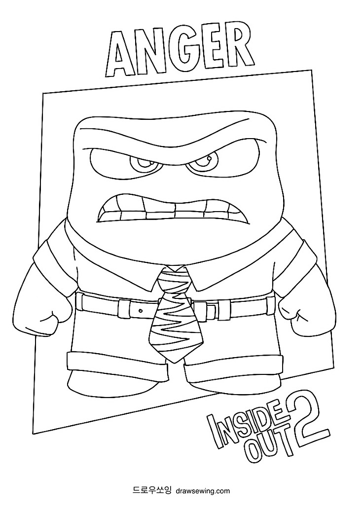 Inside Out 2  Coloring book- Mindsuplly