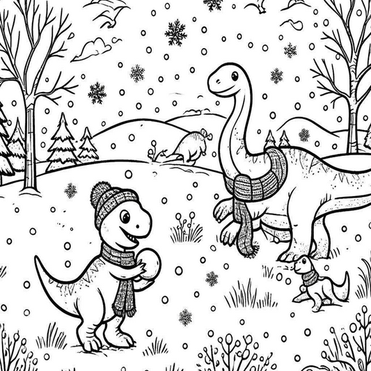 DINOSAUR  Coloring book- Mindsuplly