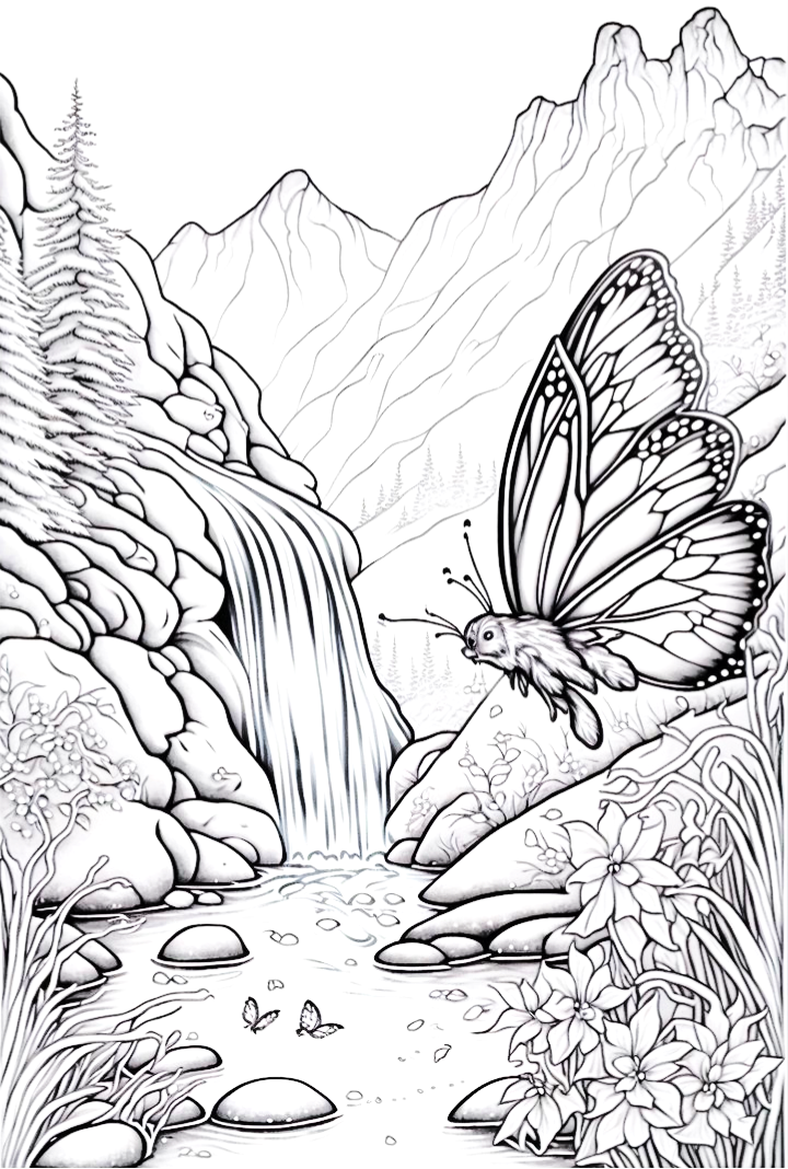 Flowers Coloring book- Mindsuplly